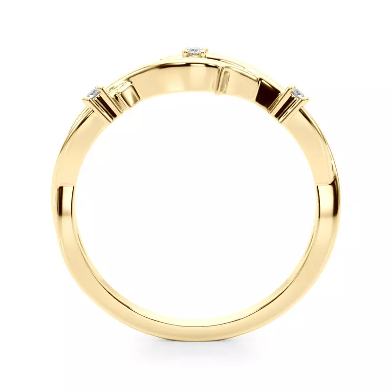 18K Yellow Gold Vine Band