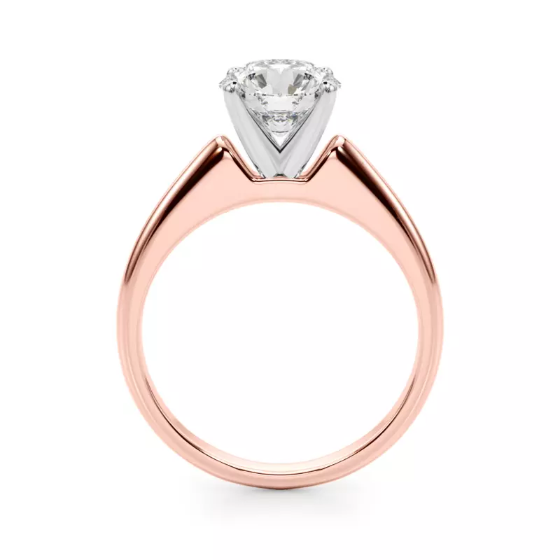 14K Rose Gold Alexis Solitaire Engagement Ring