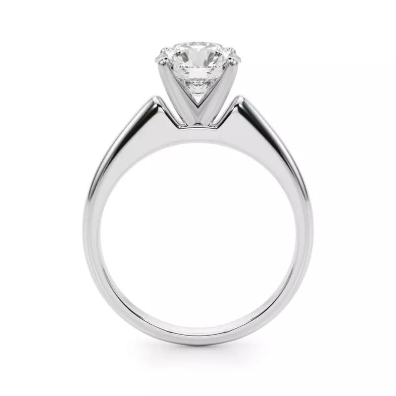 18K White Gold Alexis Solitaire Engagement Ring
