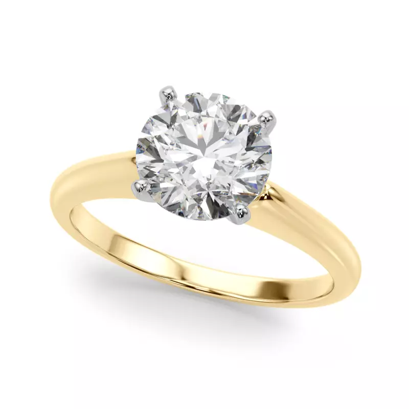 18K Yellow Gold Alexis Solitaire Engagement Ring