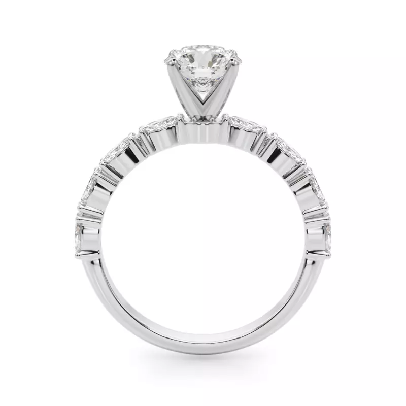 14K White Gold Alanis Marquise Diamond Engagement Ring