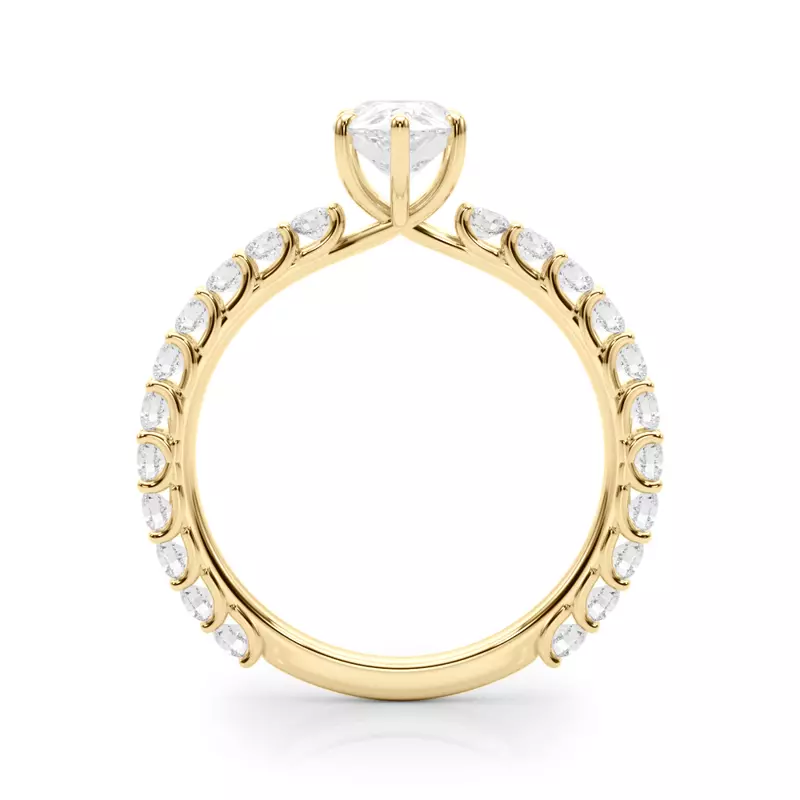 14K Yellow Gold Adelaide Diamond Engagement Ring