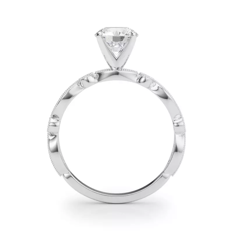 Platinum Clarice Vintage Style Engagement Ring