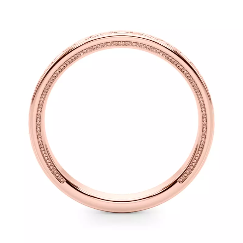 14K Rose Gold Tanzanora Vintage Inspired Wedding Band