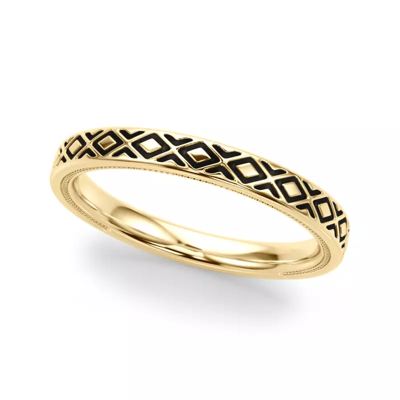 Peridorna Vintage Inspired Wedding Band