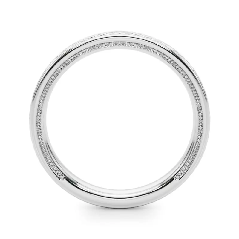 Platinum Peridorna Vintage Inspired Wedding Band