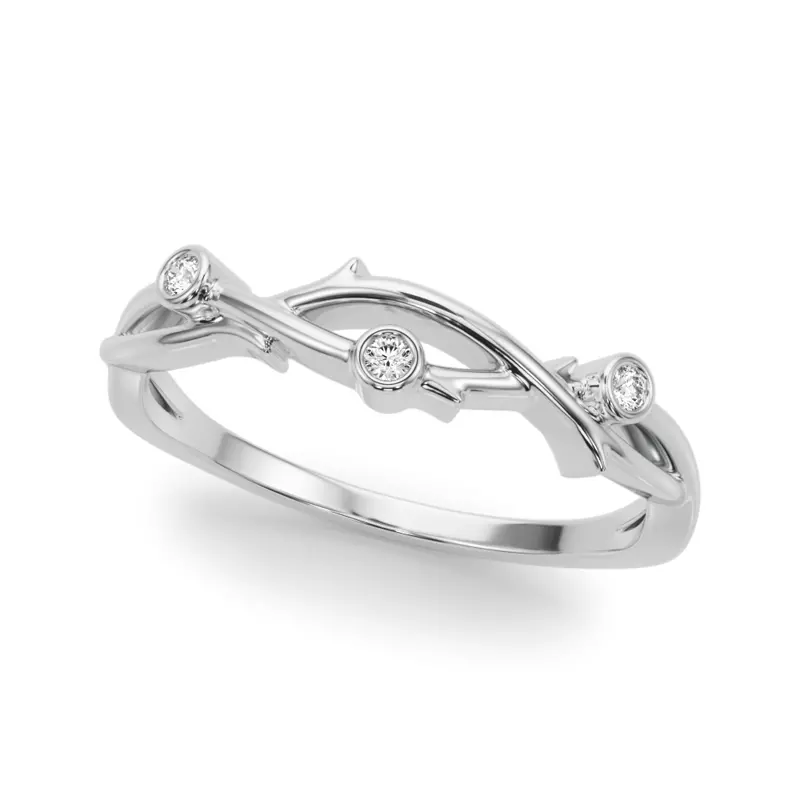 Platinum Inara Nature Inspired Wedding Band