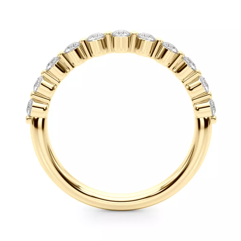 14K Yellow Gold Rhossili Floating Diamond Band