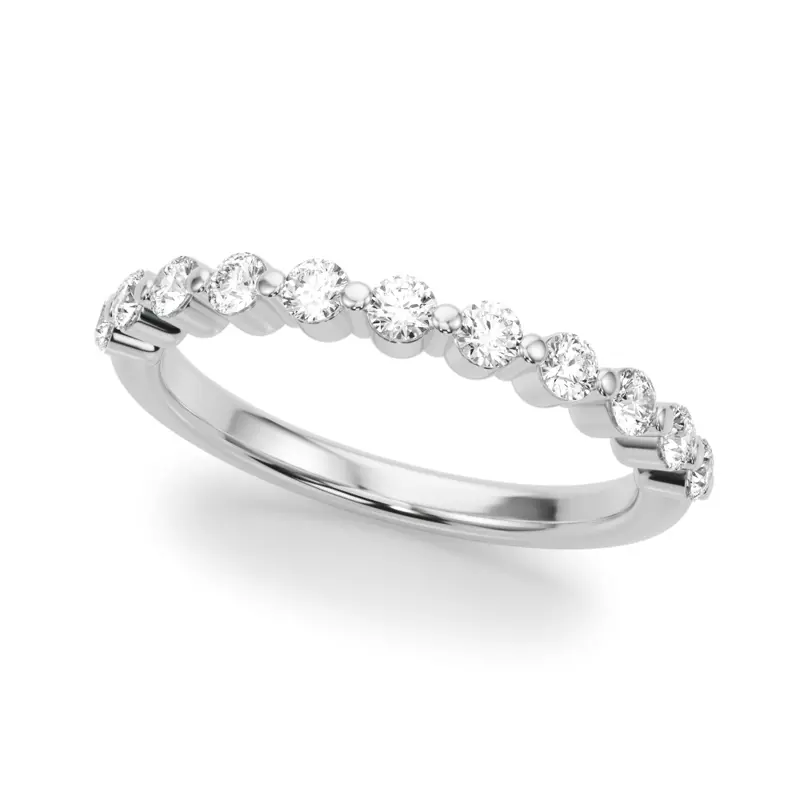 Platinum Rhossili Floating Diamond Band
