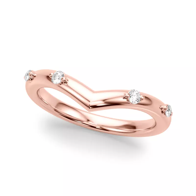 Aspyn Chevron Diamond Band