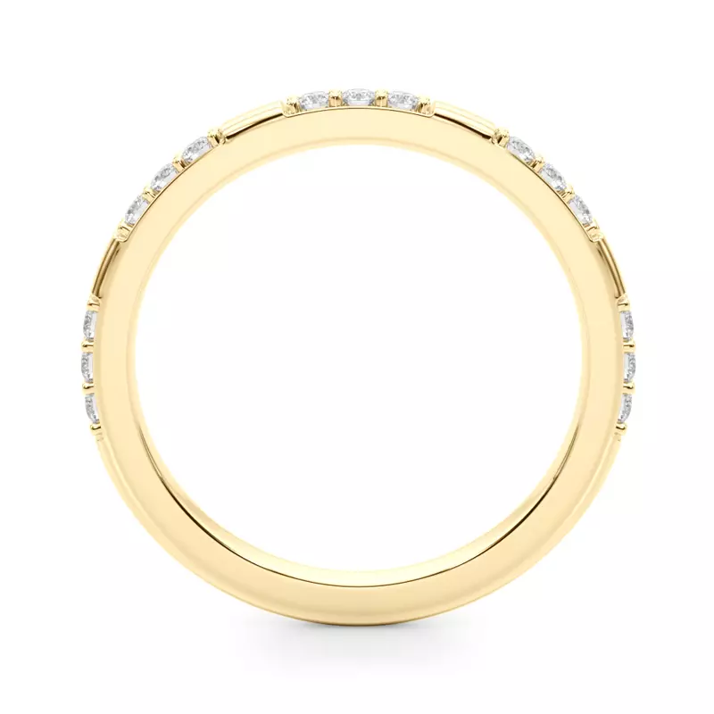 14K Yellow Gold Dove Pave Band