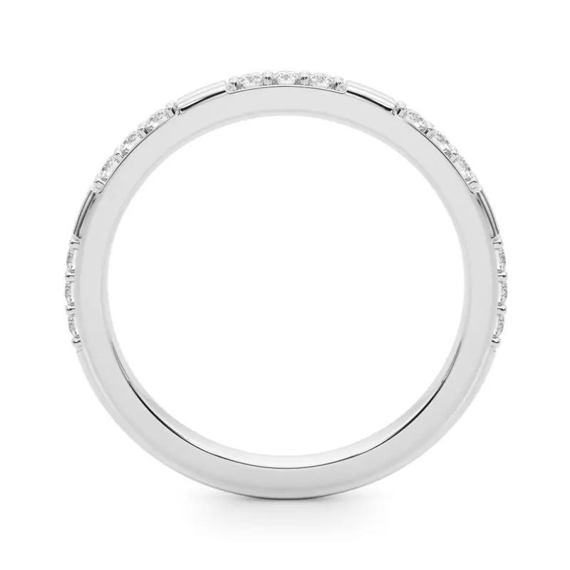 18K White Gold Dove Pave Band