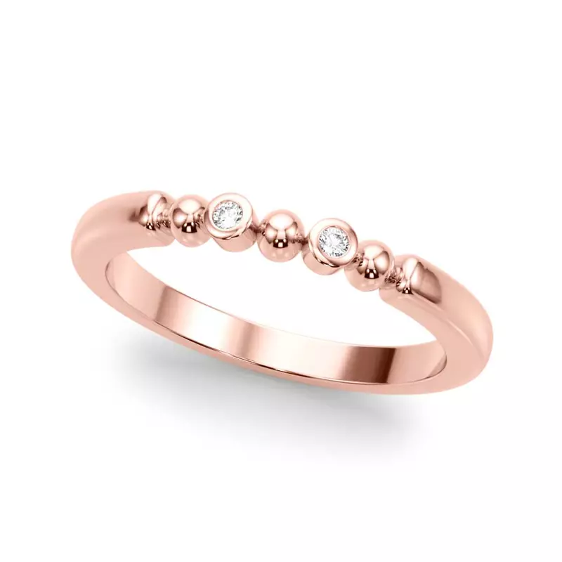 Isaline Bezel Diamond Wedding Band