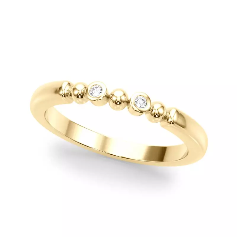 Isaline Bezel Diamond Wedding Band