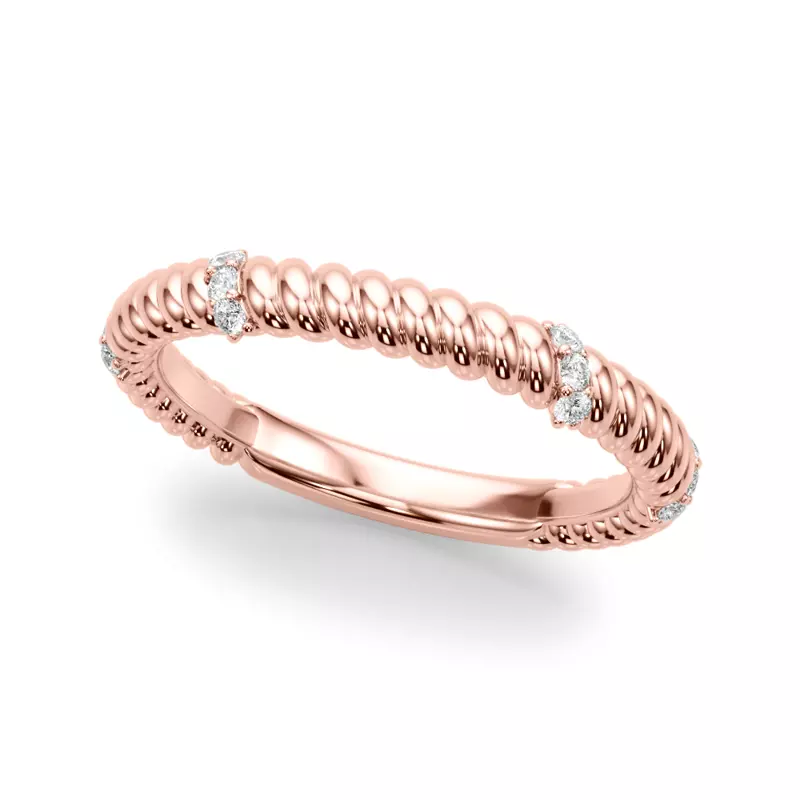 Claudette Rope And Diamond Band