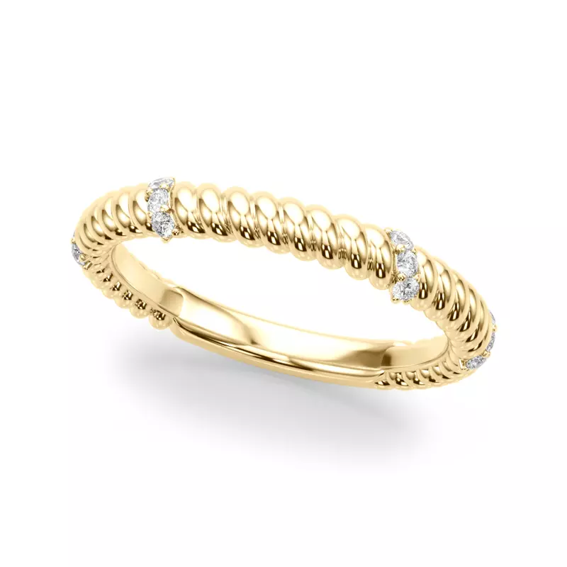 Claudette Rope And Diamond Band