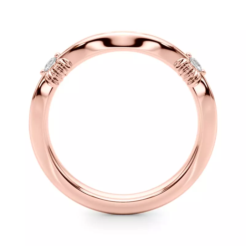 14K Rose Gold Amorette Vintage Band