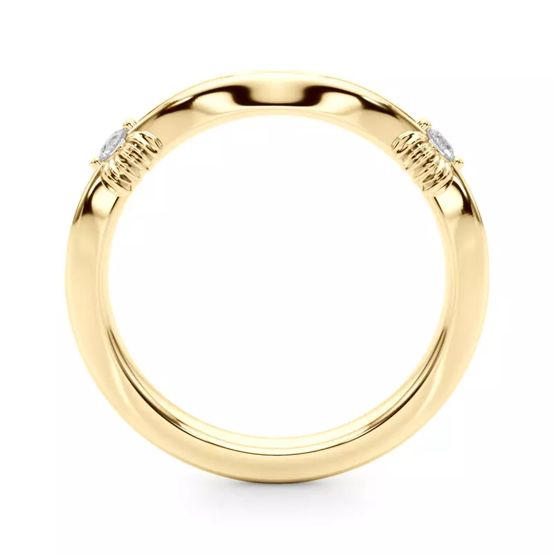 14K Yellow Gold Amorette Vintage Band