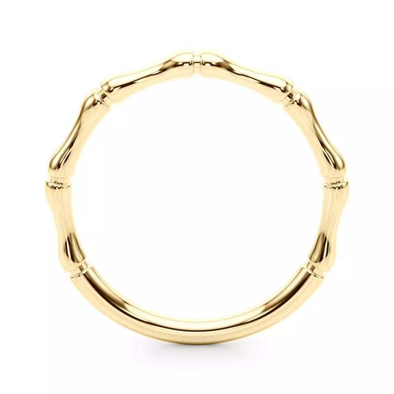 18K Yellow Gold Veronique Bamboo Band