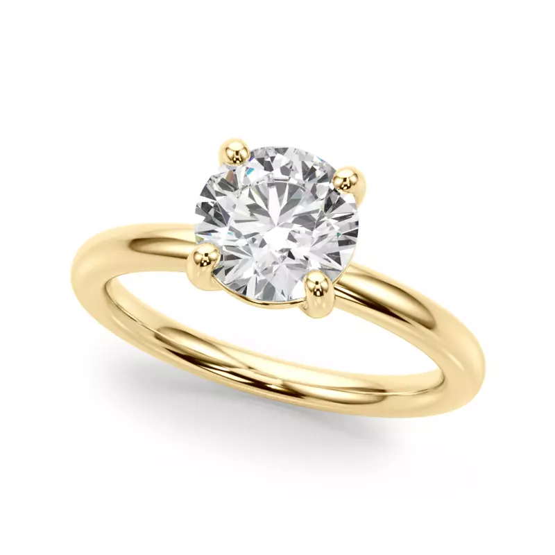 18K Yellow Gold Gisele Classic Solitaire Engagement Ring