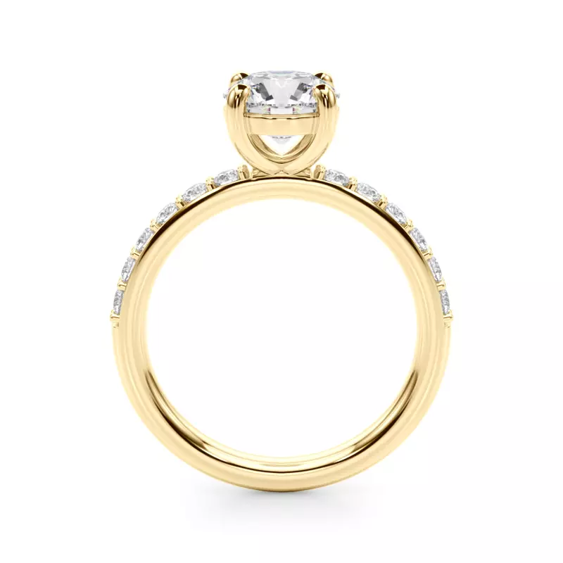 18K Yellow Gold Diora Classic Pave Engagement Ring