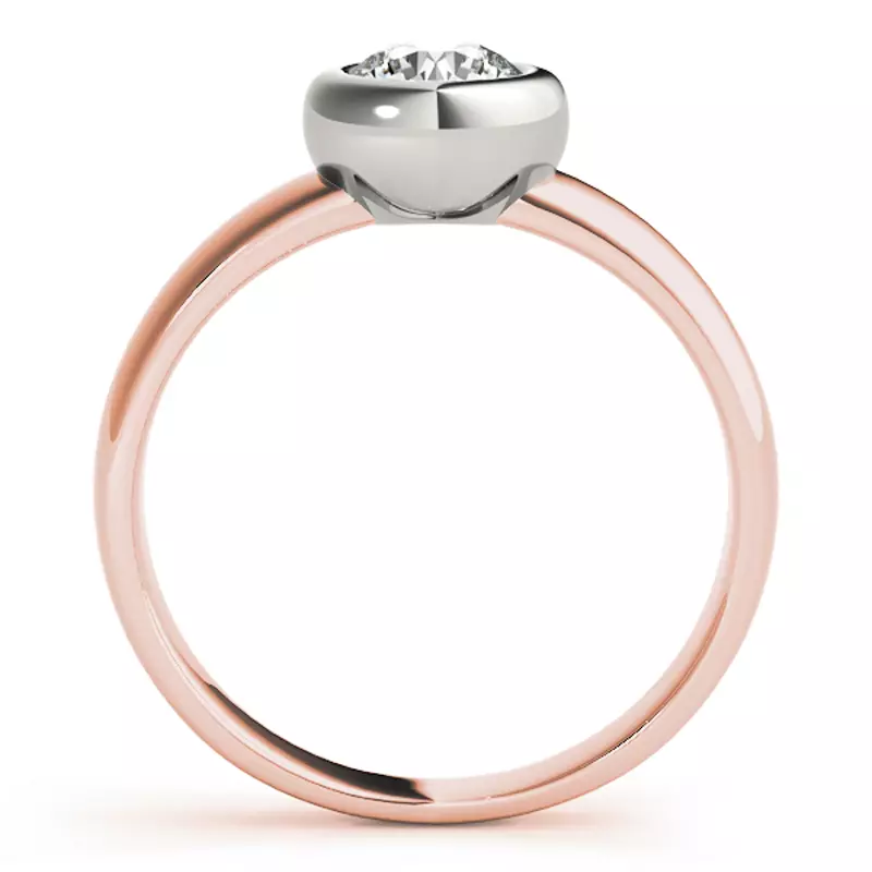 14K Rose Gold Catalina Bezel Engagement Ring