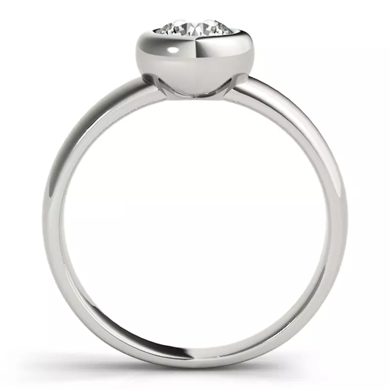 Platinum Catalina Bezel Engagement Ring