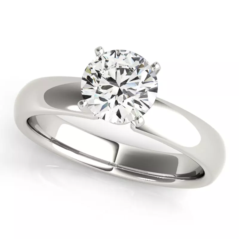 Bella Solitaire Engagement Ring - Platinum