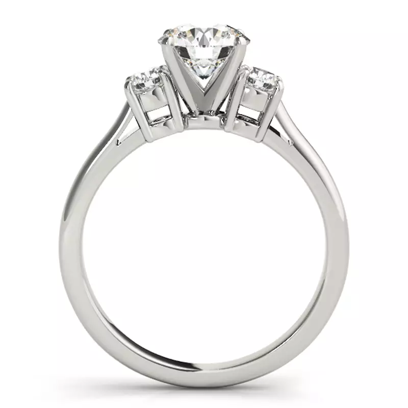 Platinum Eden Three Stone Engagement Ring