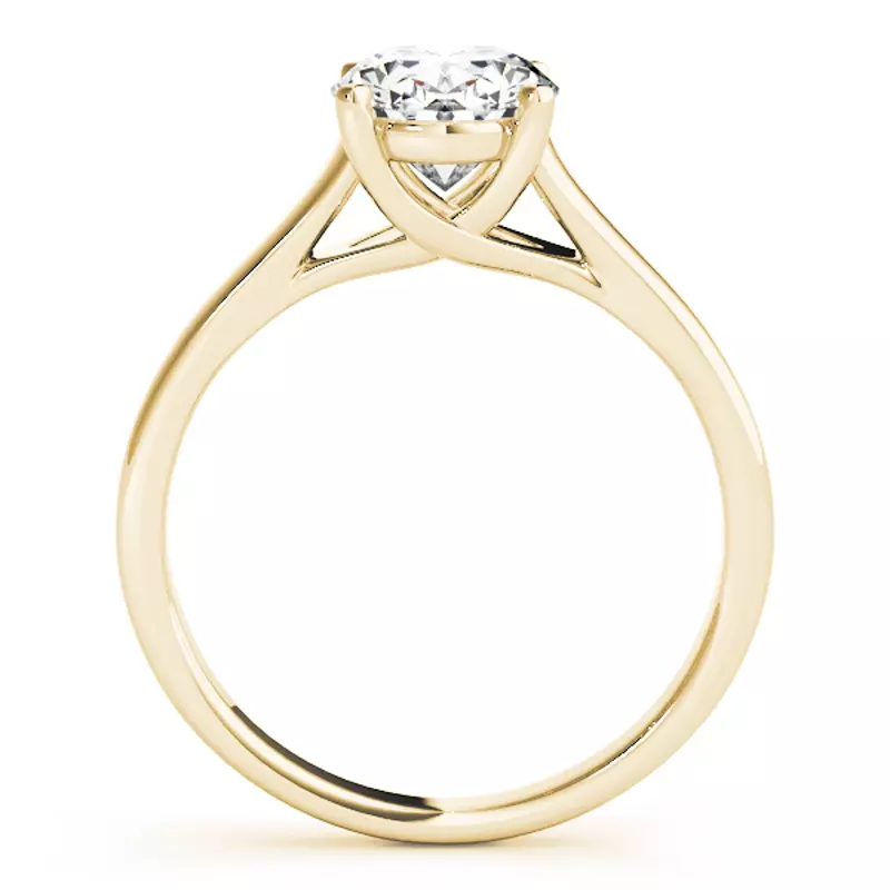 18K Yellow Gold Odessa Oval Solitaire Engagement Ring