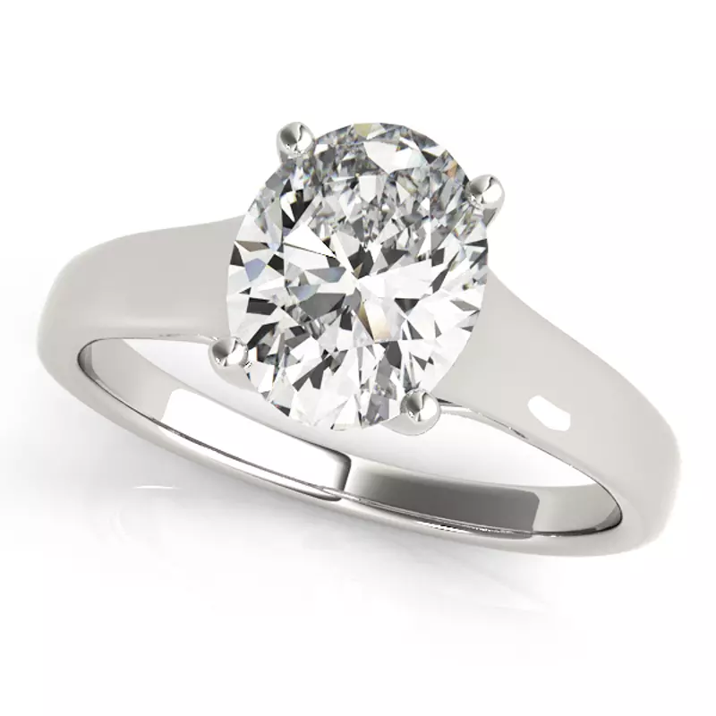 Odessa Oval Solitaire Engagement Ring