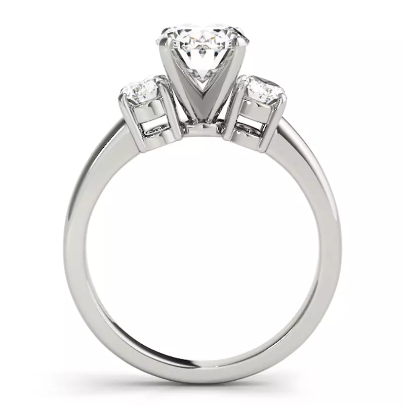 Platinum Florentina Three Stone Engagement Ring