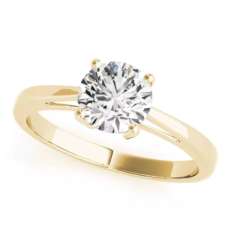 18K Yellow Gold Chelsea Solitaire Engagement Ring