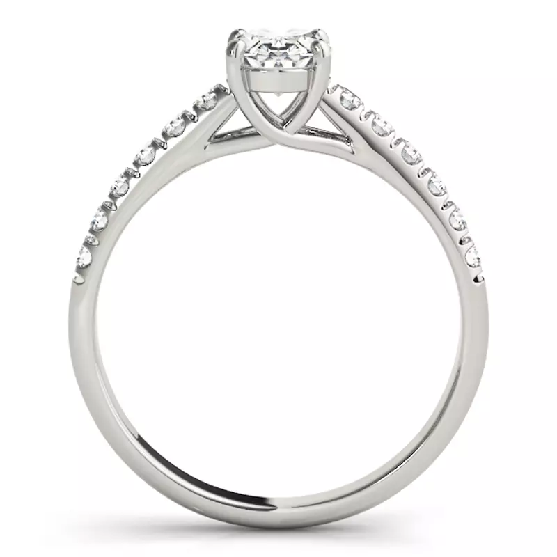 Platinum Tayla Pavé Diamond Engagement Ring