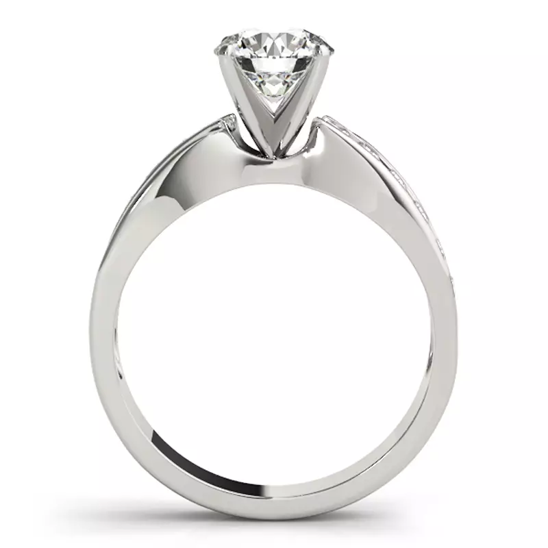 Platinum Bowie Channel Diamond Engagement Ring