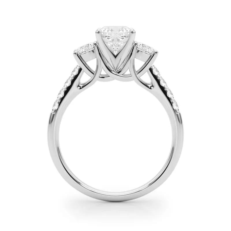 Platinum Emmie Three Stone Engagement Ring