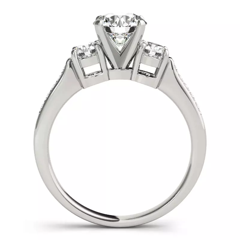 Platinum Zelia Three Stone Engagement Ring