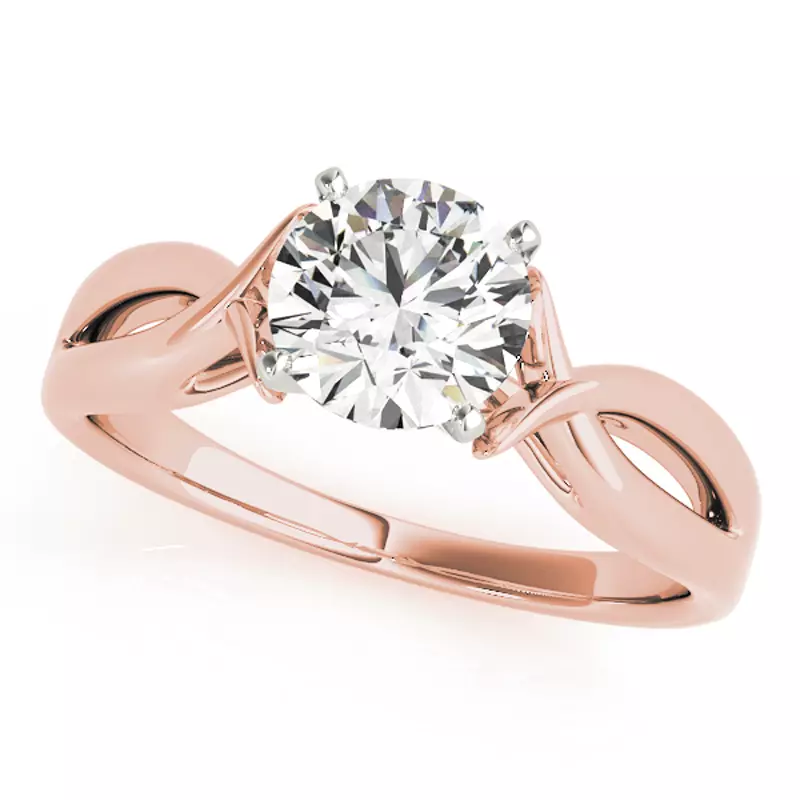 14K Rose Gold Alix Solitaire Engagement Ring