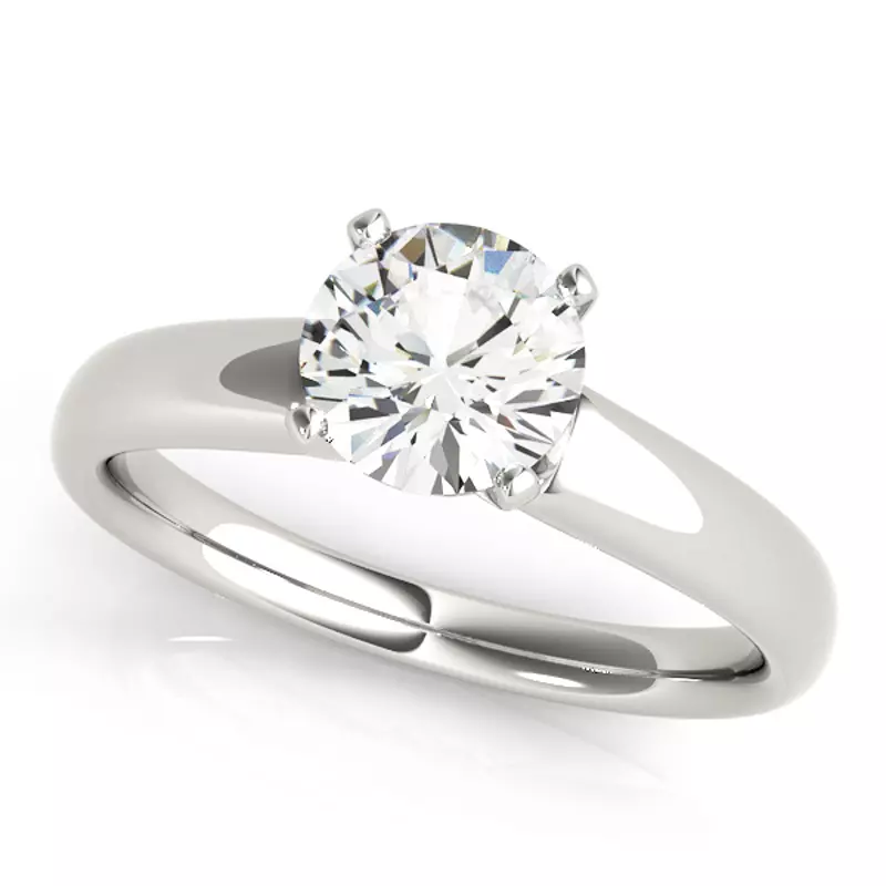 14K White Gold Blaire Solitaire Engagement Ring