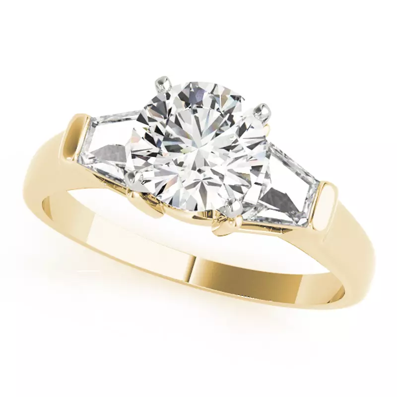 Yasmine Three Stone Engagement Ring