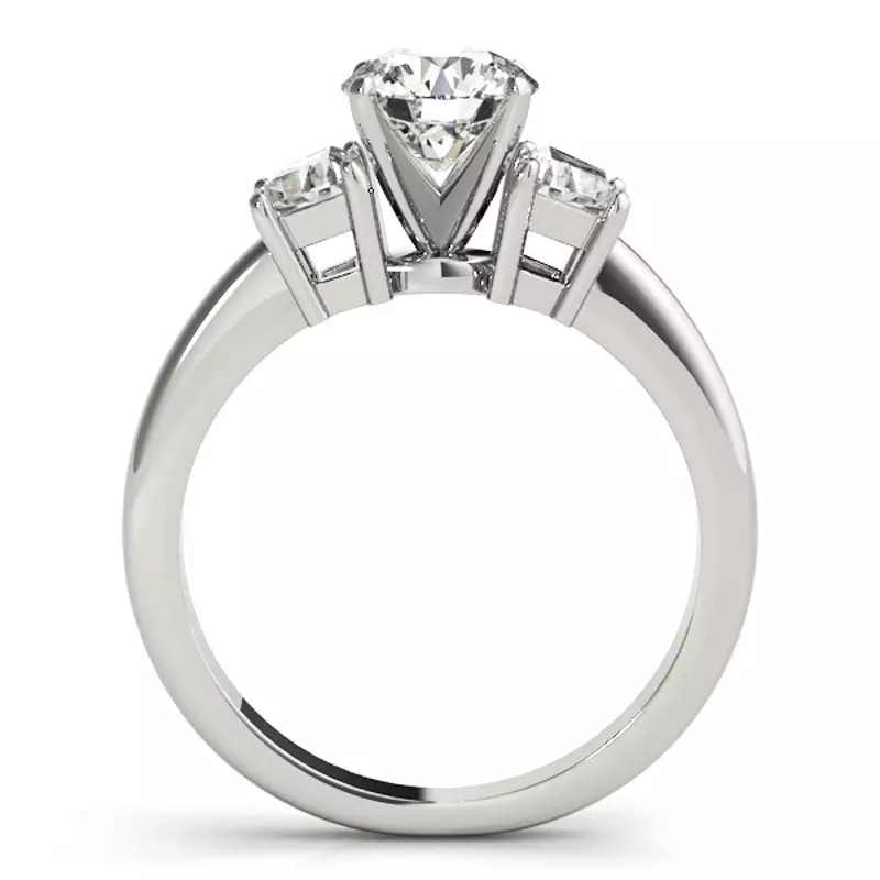 Platinum Dione Three Stone Engagement Ring