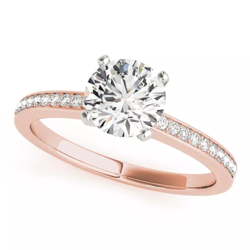 14K Rose Gold Jaime Channel Diamond Engagement Ring