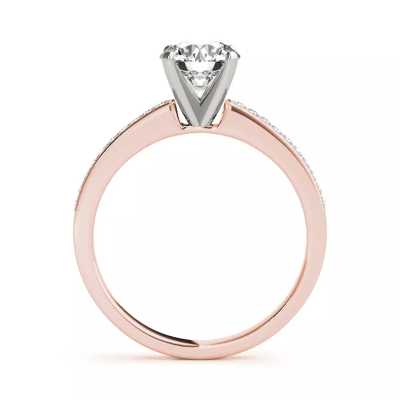14K Rose Gold Jaime Channel Diamond Engagement Ring