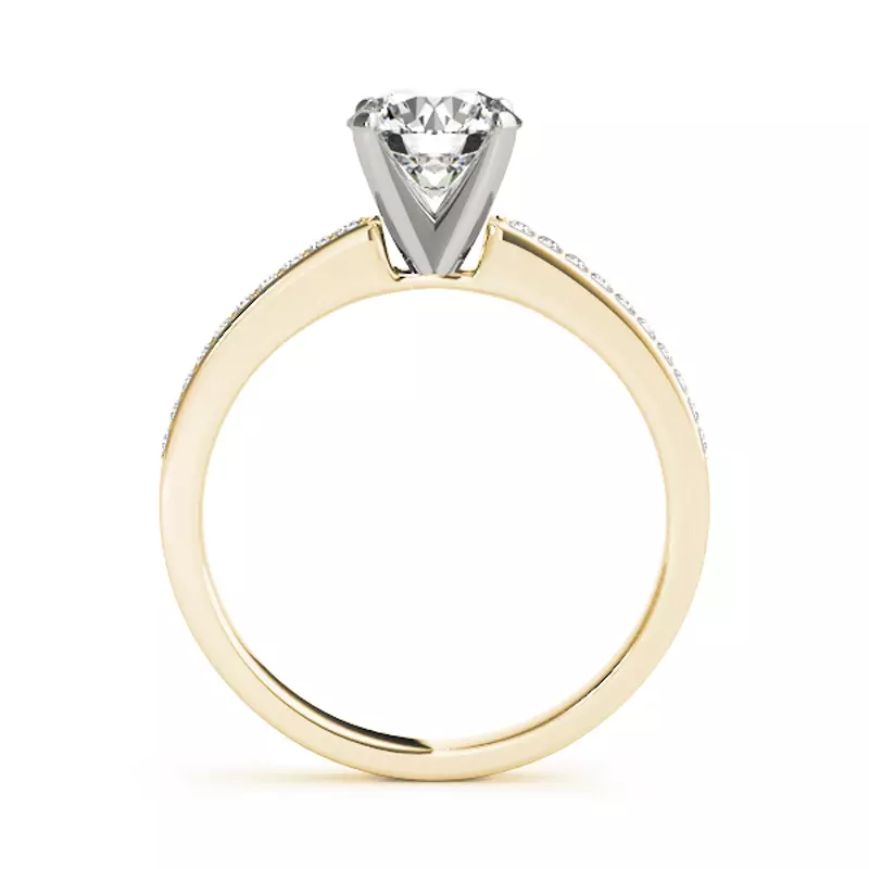 14K Yellow Gold Jaime Channel Diamond Engagement Ring