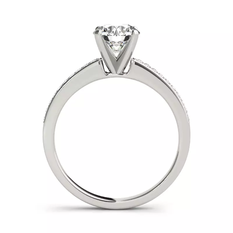 Platinum Jaime Channel Diamond Engagement Ring