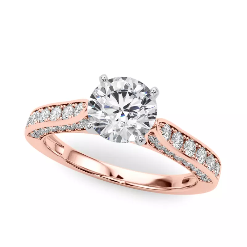 14K Rose Gold Nika Engagement Ring