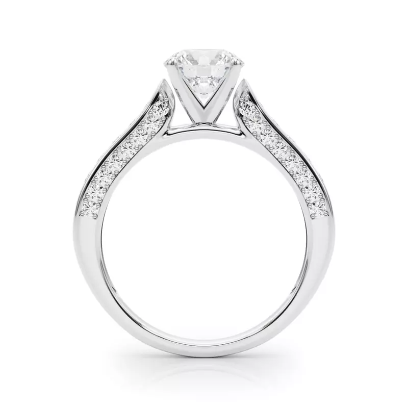 14K White Gold Nika Engagement Ring