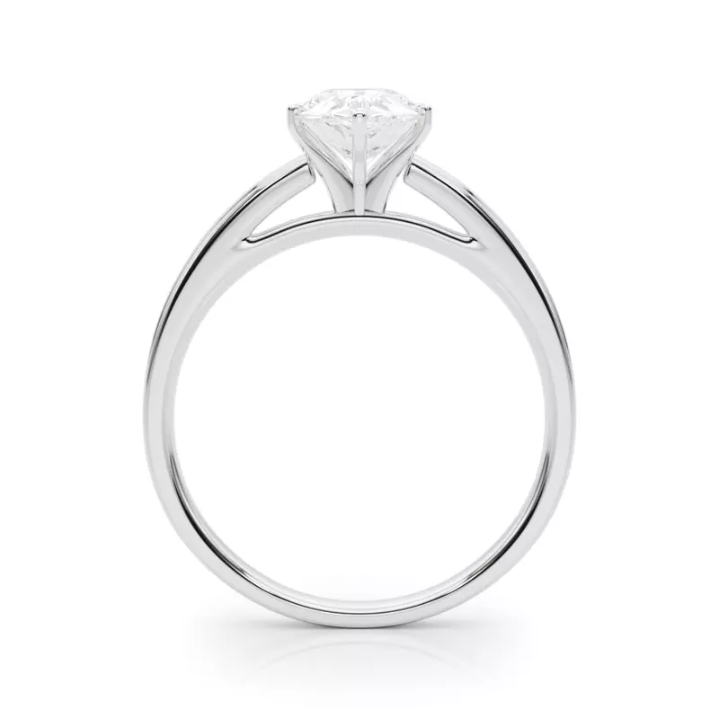 18K White Gold Jayden Solitaire Engagement Ring