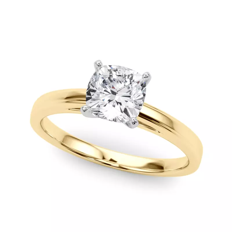 18K Yellow Gold Jayden Solitaire Engagement Ring