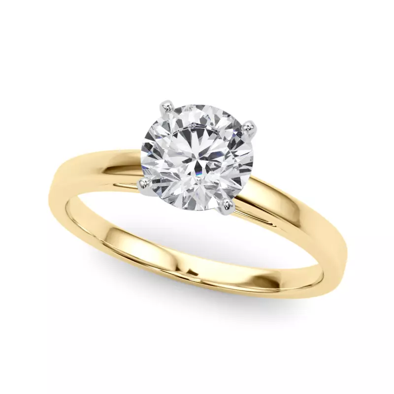 18K Yellow Gold Francie Solitaire Engagement Ring